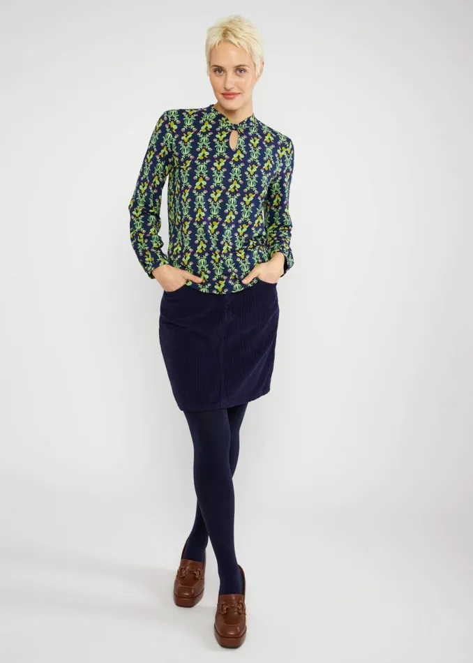 Blutsgeschwister Longsleeve Oh My Knot Blue Women Tops