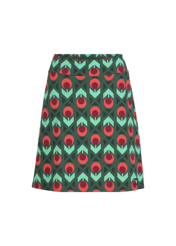 Blutsgeschwister Mini Skirt Sports Lover Green Women Skirts