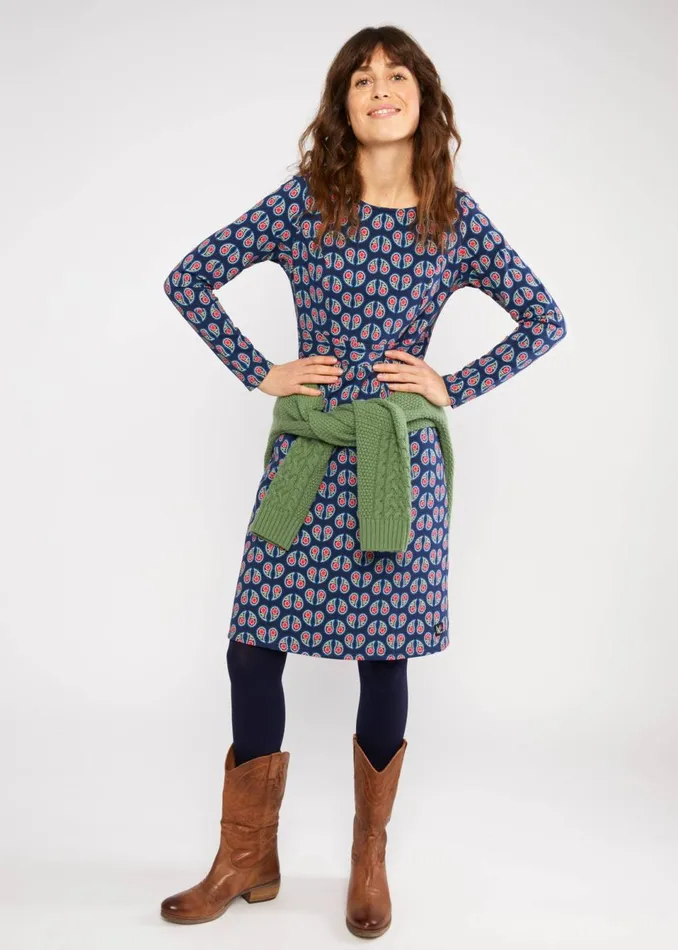 Blutsgeschwister Shift Dress Home Sweet Home Blue Women Dresses