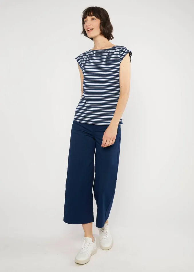 Blutsgeschwister Sleeveless Top Boxy Babe Blue Women Tops
