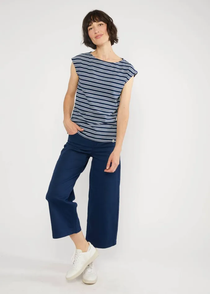 Blutsgeschwister Sleeveless Top Boxy Babe Blue Women Tops