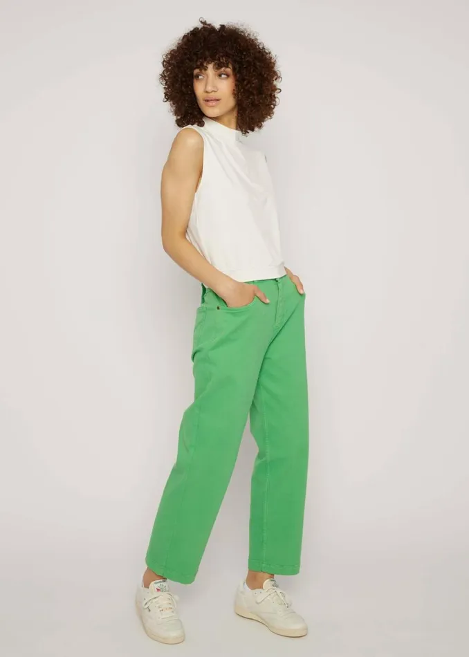 Blutsgeschwister Sleeveless Top Tiny Turtle White Women Tops