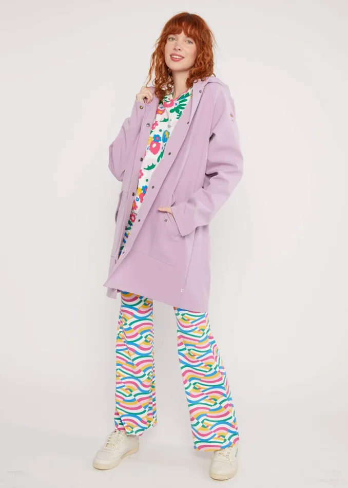 Blutsgeschwister Soft Shell Jacket Softfriese Purple Women Jackets and Coats