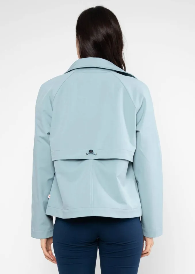 Blutsgeschwister Soft Shell Jacket Tiny Trench Blue Women Jackets and Coats