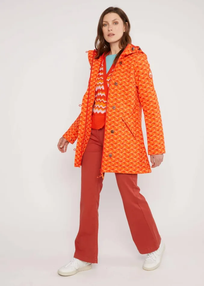 Blutsgeschwister Soft Shell Jacket Wild Weather Orange Women Jackets and Coats
