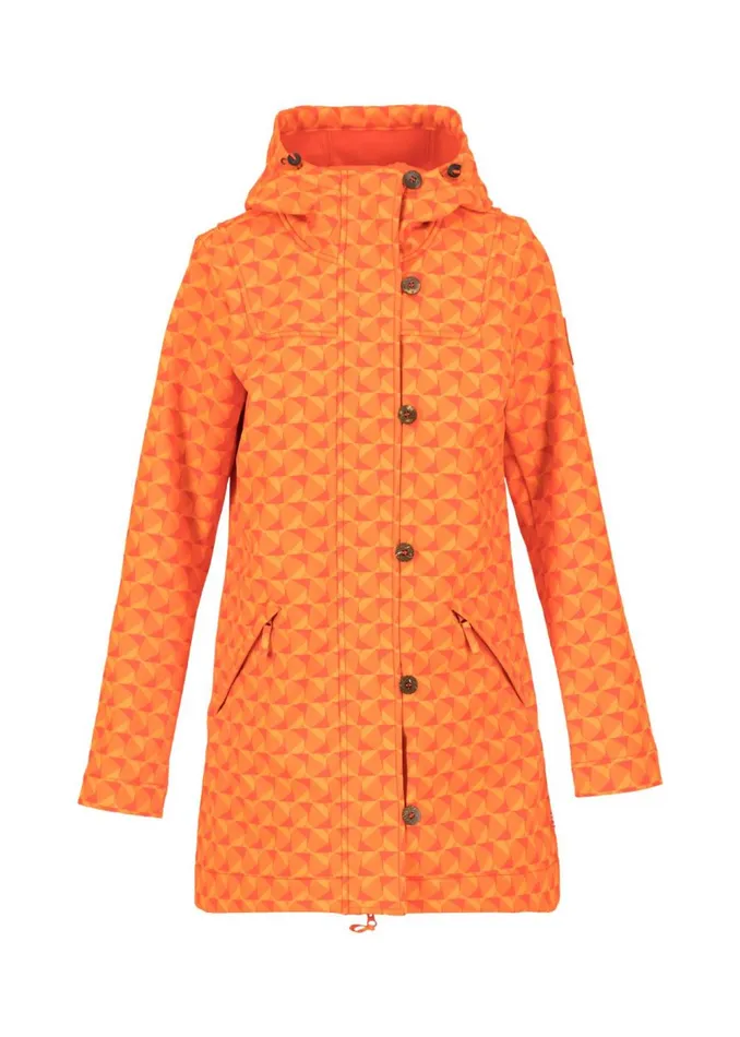 Blutsgeschwister Soft Shell Jacket Wild Weather Orange Women Jackets and Coats