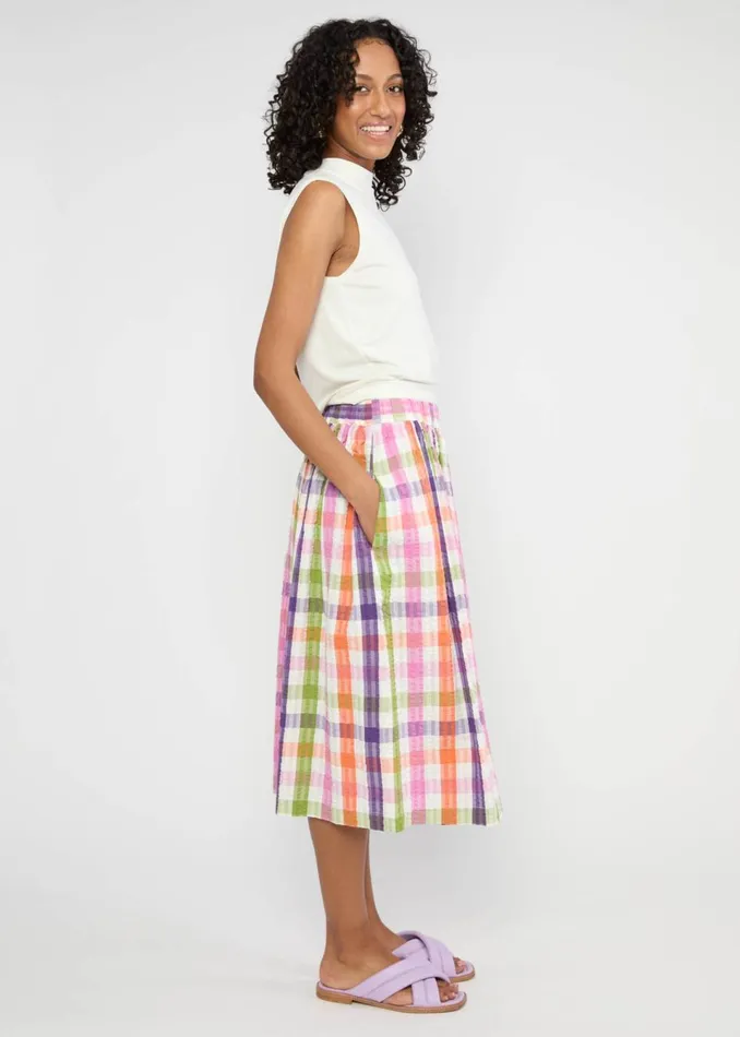 Blutsgeschwister Summer Skirt Everyday Poetry Blue Women Skirts