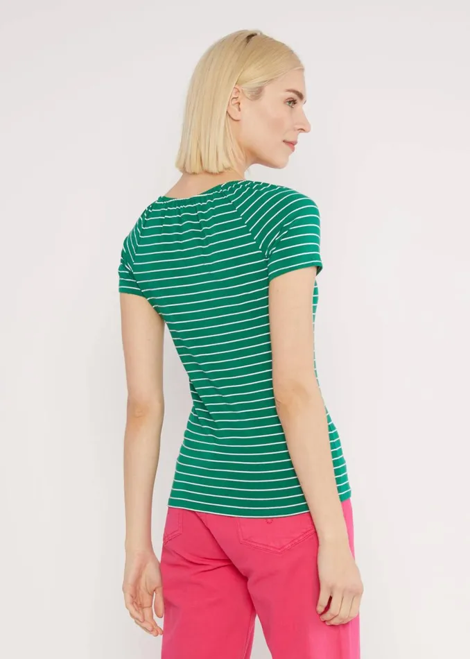 Blutsgeschwister TShirt Vintage Heart Green Women Tops