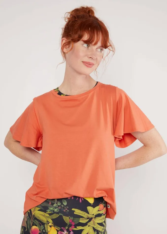 Blutsgeschwister Top Bella Farfalla Crew Red Women Tops