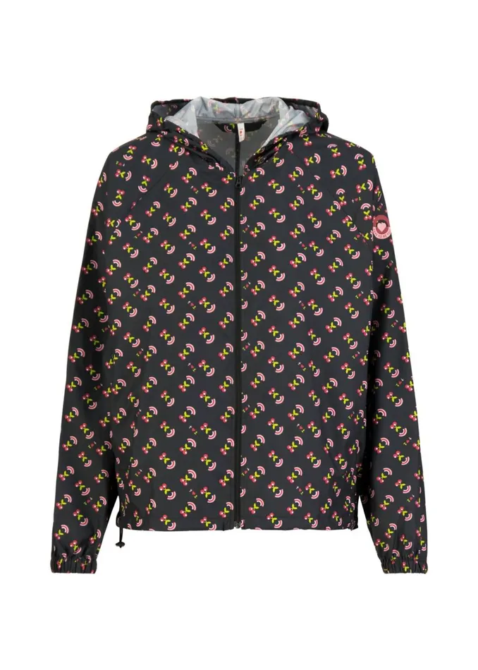 Blutsgeschwister Ultralight Windbreaker Easy Breezy Black Women Sweatshirts and Hoodies