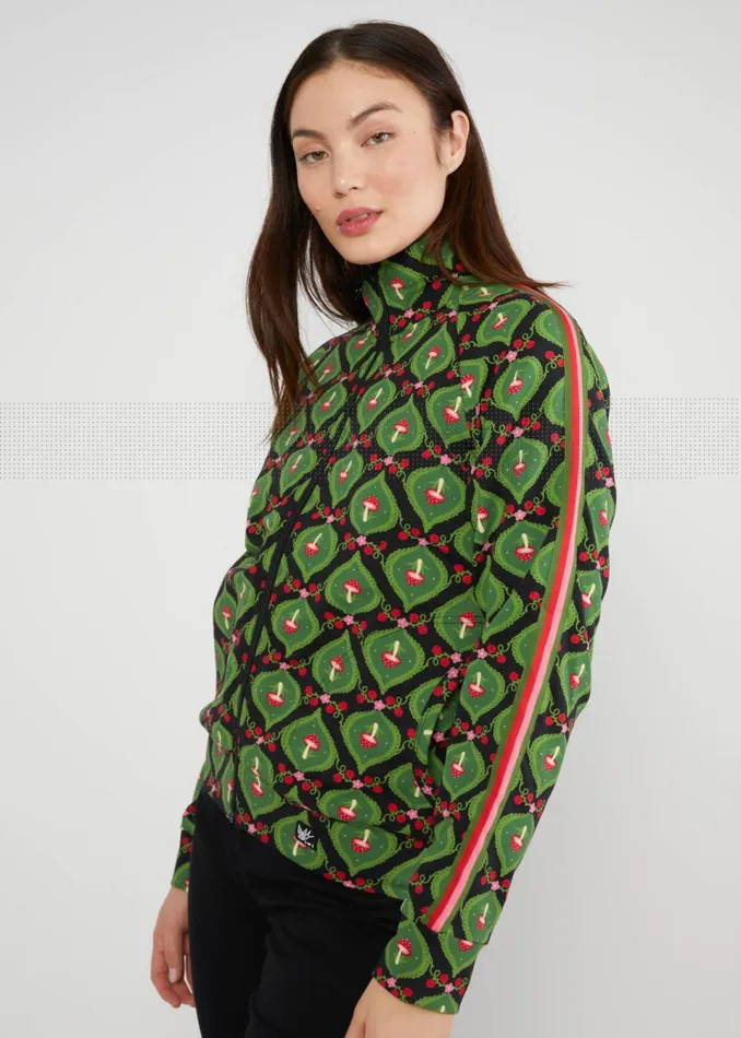 Blutsgeschwister Zip Top Ziphop Turtelist Black Women Sweatshirts and Hoodies