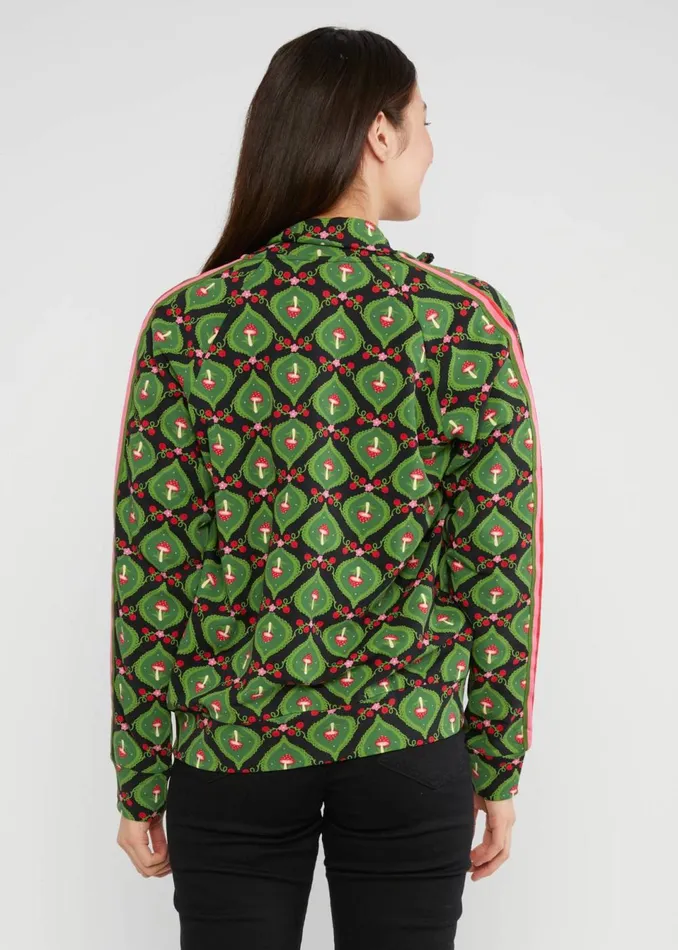 Blutsgeschwister Zip Top Ziphop Turtelist Black Women Sweatshirts and Hoodies