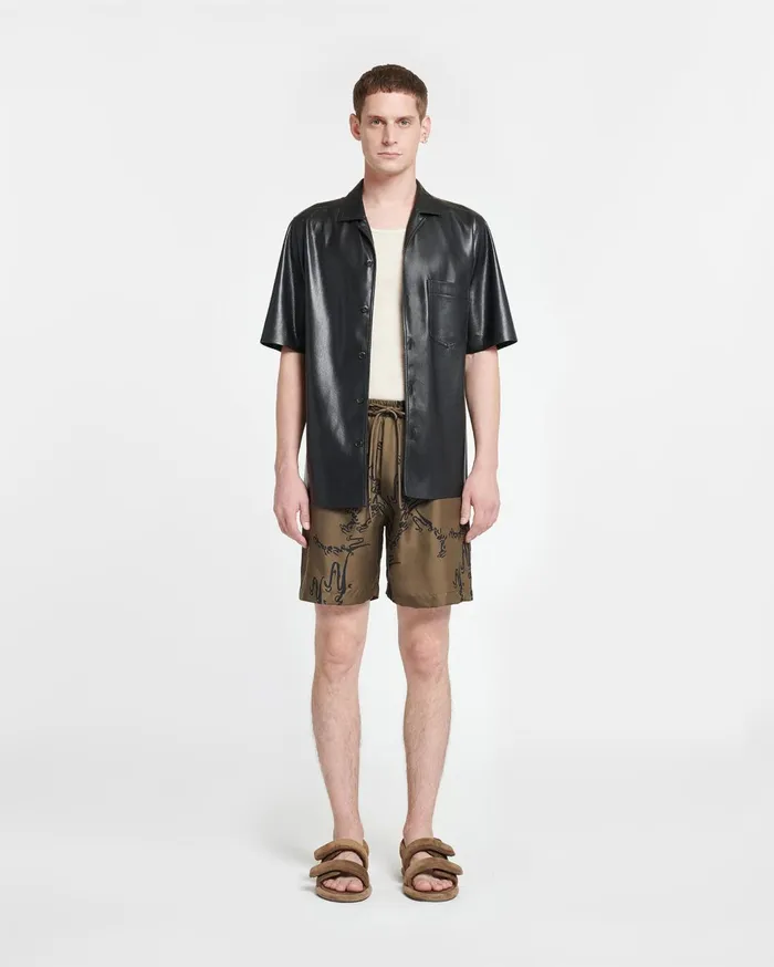 Bodil Okobor AltLeather Shirt Black Men Nanushka Tops