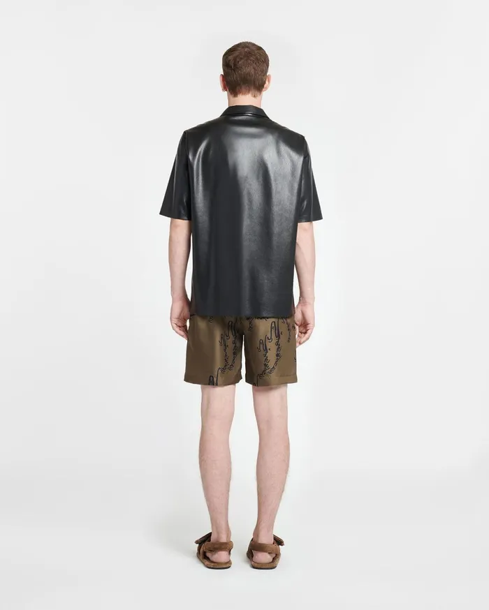 Bodil Okobor AltLeather Shirt Black Men Nanushka Tops