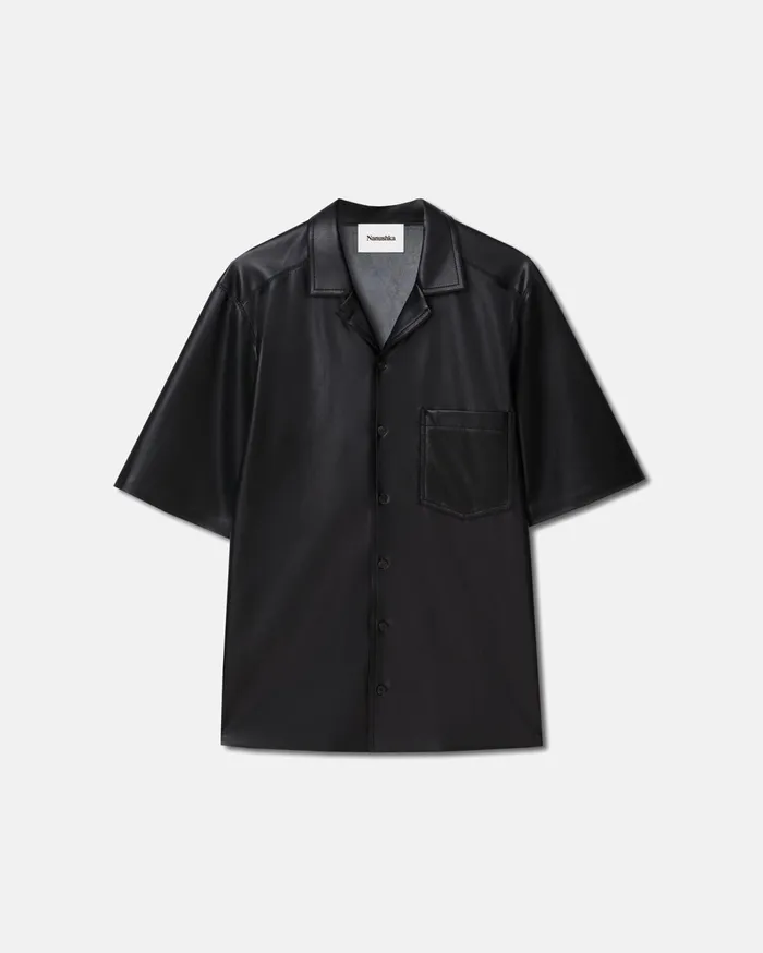 Bodil Okobor AltLeather Shirt Black Men Nanushka Tops
