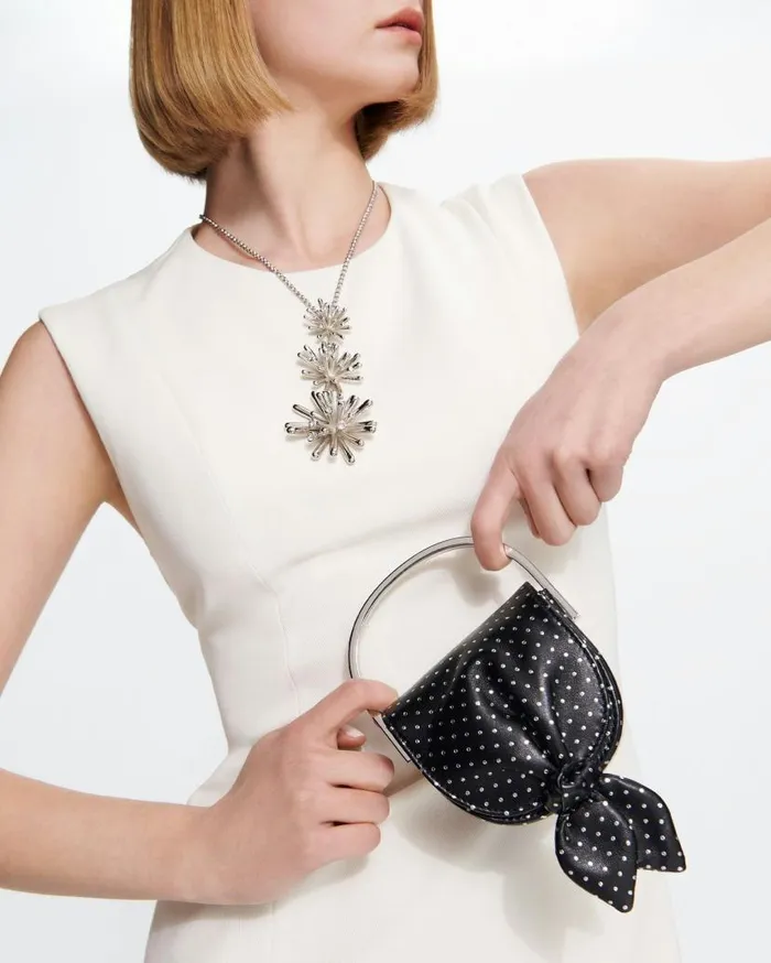Bow Tie Micro Bag Black Women Aquazzura Shoulder Bags Bow Tie Micro Bag Black Women Aquazzura Shoulder Bags
