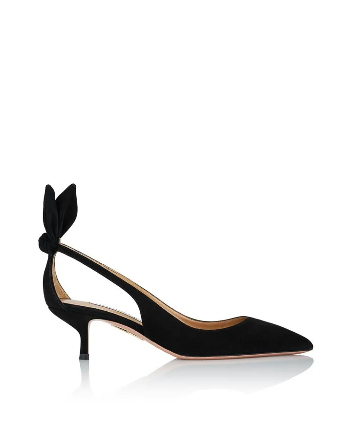 Bow Tie Pump 50 Black Women Aquazzura Pumps