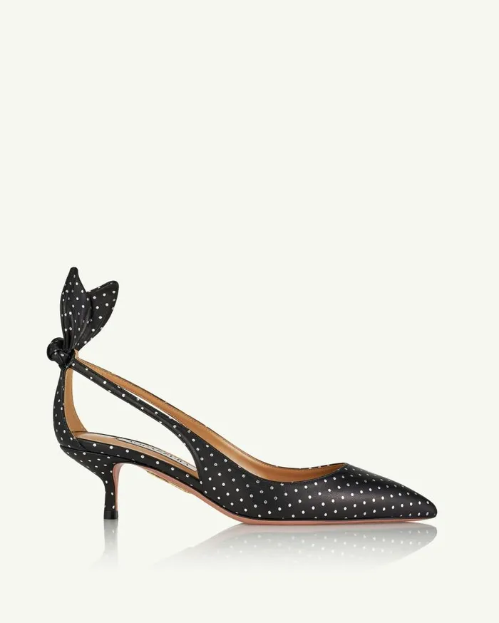 Bow Tie Pump 50 Black Women Aquazzura Pumps