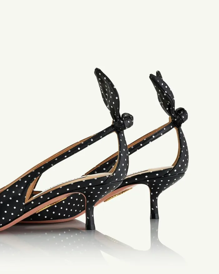 Bow Tie Pump 50 Black Women Aquazzura Pumps