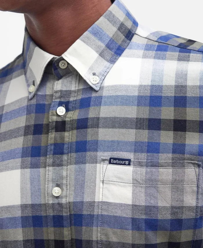 Bowmont Tailored Shirt Olive Men Barbour Shirts