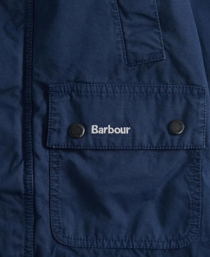 Boys039 Ashby Casual Jacket Dark Denim Kids Barbour Jackets