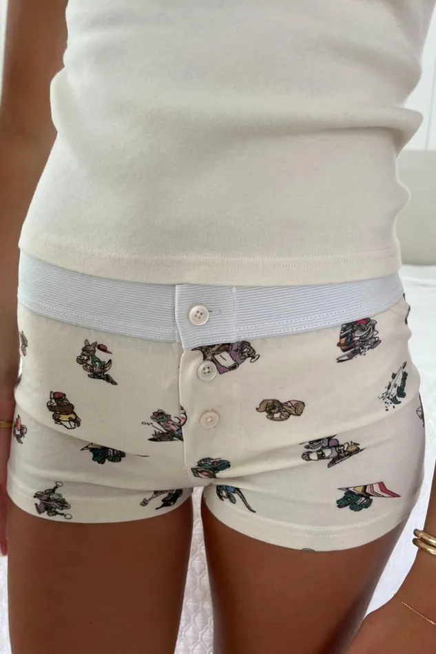 Boyshort Chill Since Underwear Ivory Women Brandy Melville Intimates