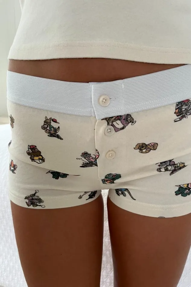 Boyshort Chill Since Underwear Ivory Women Brandy Melville Intimates