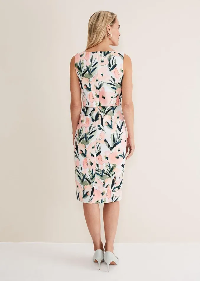 Braelyn Double Layer Scuba Dress Multicoloured Women Phase Eight Dresses