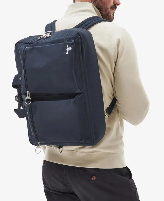 Cascade ThreeWay Laptop Bag Classic Navy Men Barbour Bags and Luggage