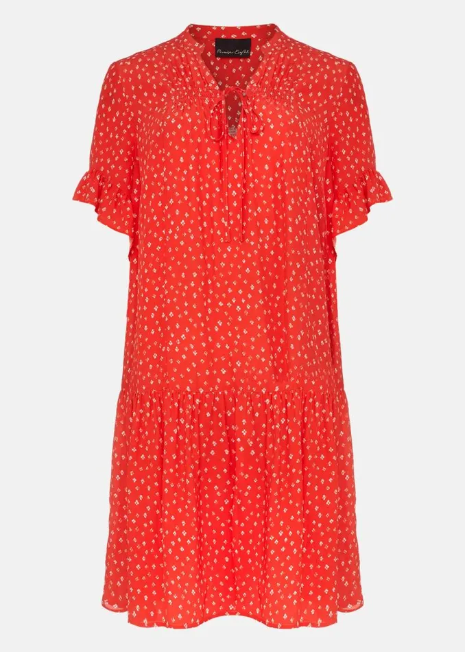 Cassia Print Swing Dress Red Women Phase Eight Dresses