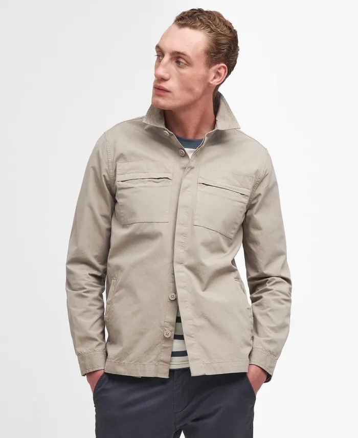 Castlebay Overshirt Concrete Men Barbour Overshirts