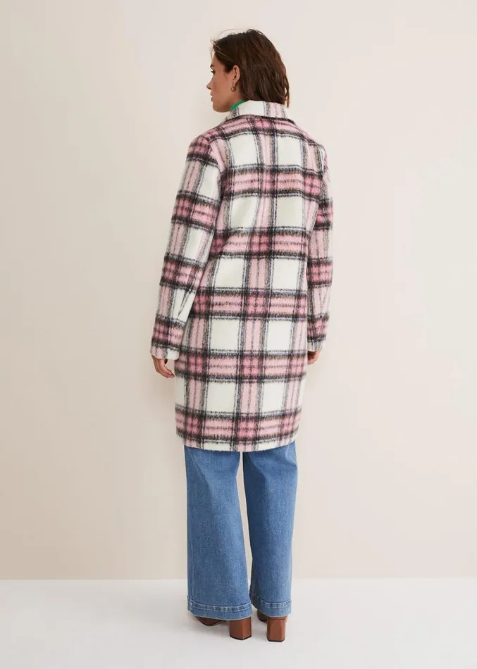 Catriona Checked Coat Multipink Women Phase Eight Coats
