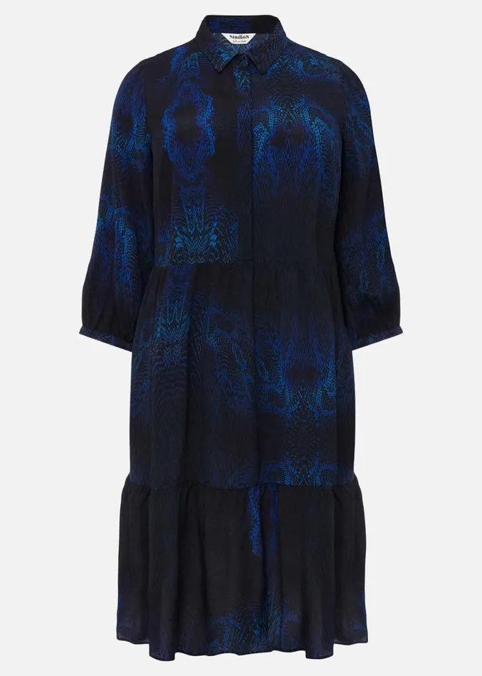 Charlotte Snake Print Dress Cobaltmulti Women Phase Eight Dresses