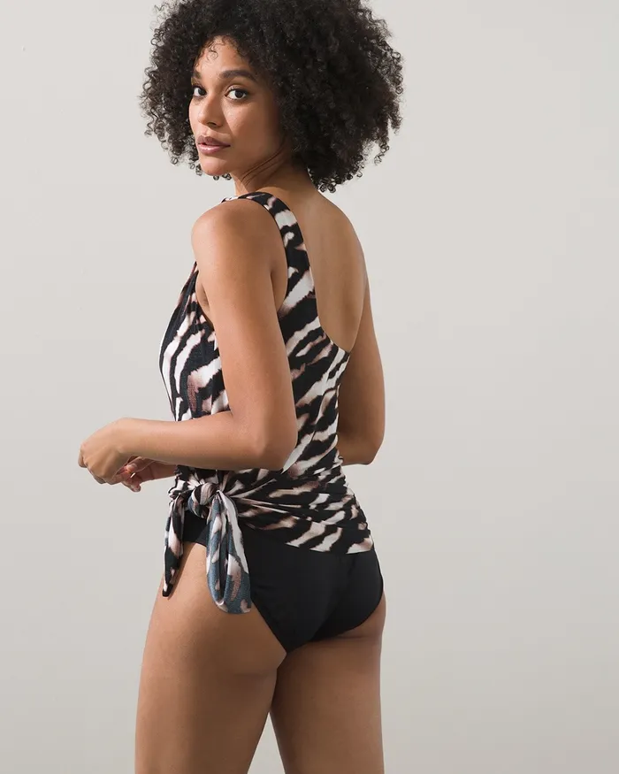 Chico039s Magicsuit Zimbabwe Amal One Piece BlackWhite Women Swim