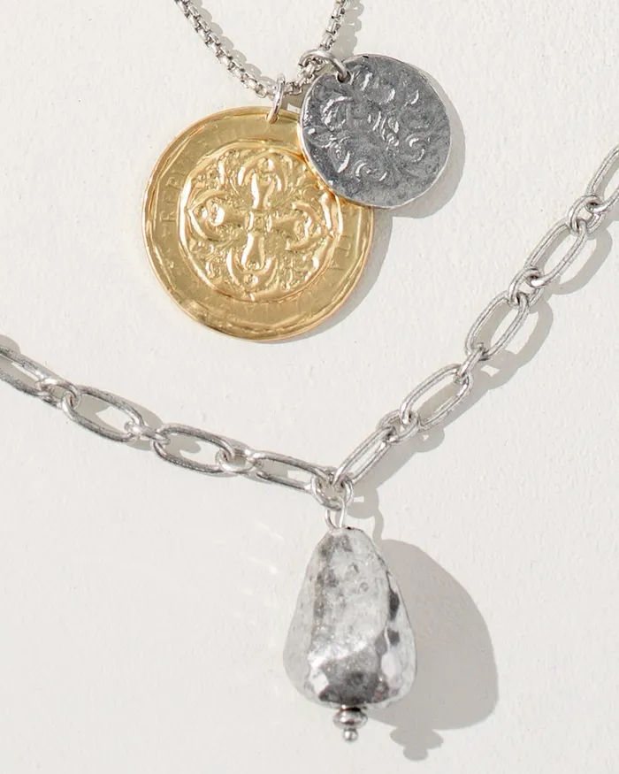 Chico039s Multistrand Convertible Necklace Mixed Metals Women Necklaces