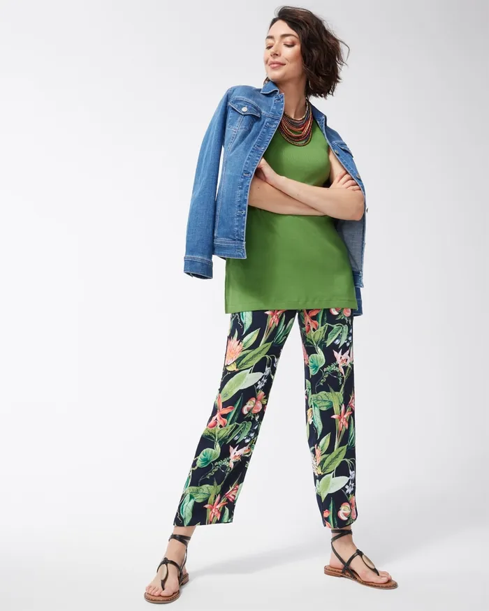 Chico039s Pima Pocket Tunic Botanic Berry Women Tops