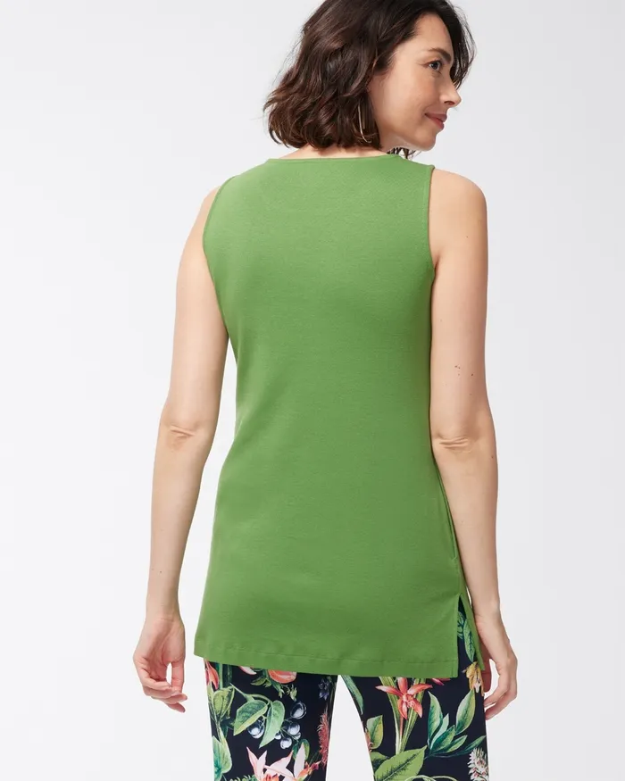 Chico039s Pima Pocket Tunic Botanic Berry Women Tops