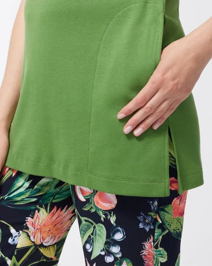 Chico039s Pima Pocket Tunic Botanic Berry Women Tops