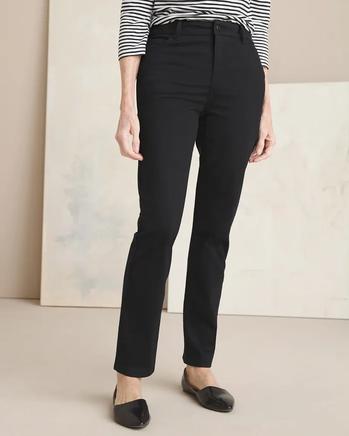 Chico039s So Slimming Girlfriend Jeans Black Women Jeans and Denim