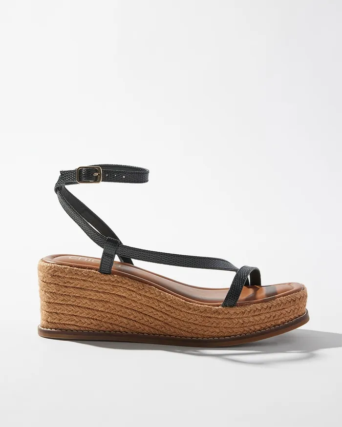 Chico039s Wedge Sandals Champagne Women Shoes