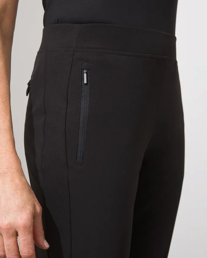 Chico039s Zenergy UPF Ribbed Side Ankle Pants Classic Navy Women Activewear