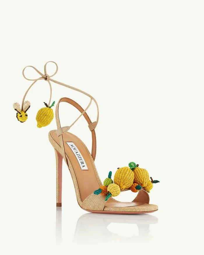 Citrus Punch Sandal 105 Beige Women Aquazzura Sandals