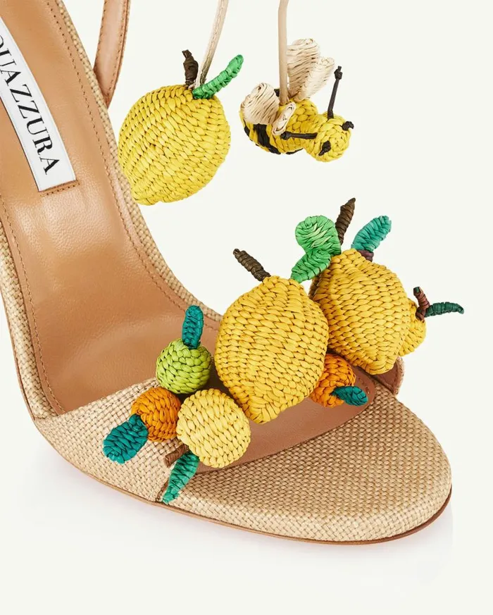 Citrus Punch Sandal 105 Beige Women Aquazzura Sandals