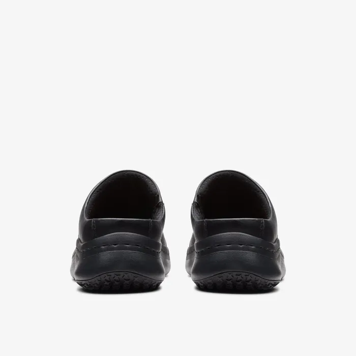 Clarks Pro Clog Black Leather Women Clarks Clogs and Mules