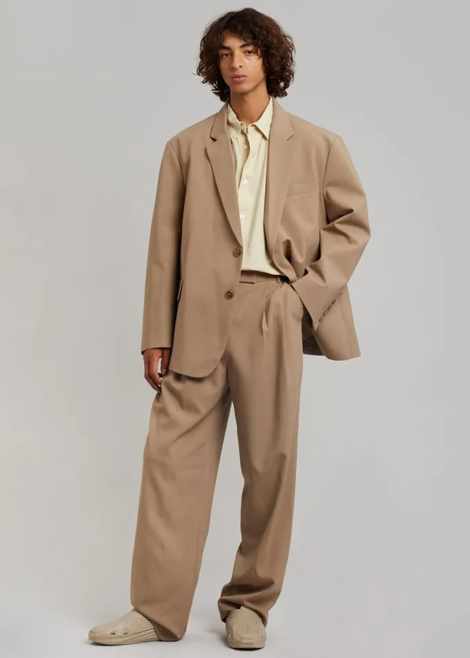 Clothing Men The Frankie Shop Beo Suit Pants 8211 Latte