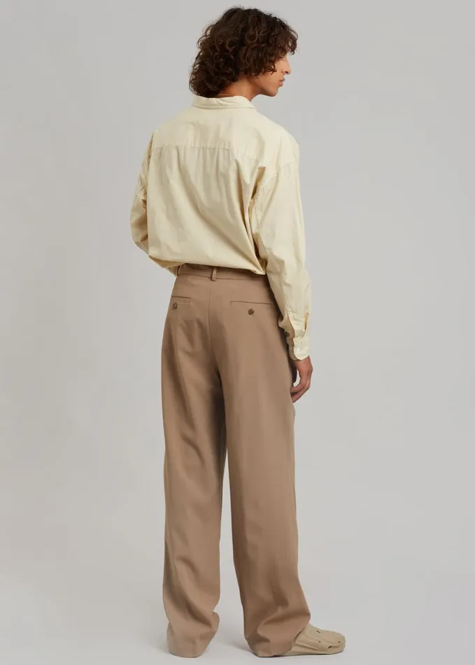 Clothing Men The Frankie Shop Beo Suit Pants 8211 Latte