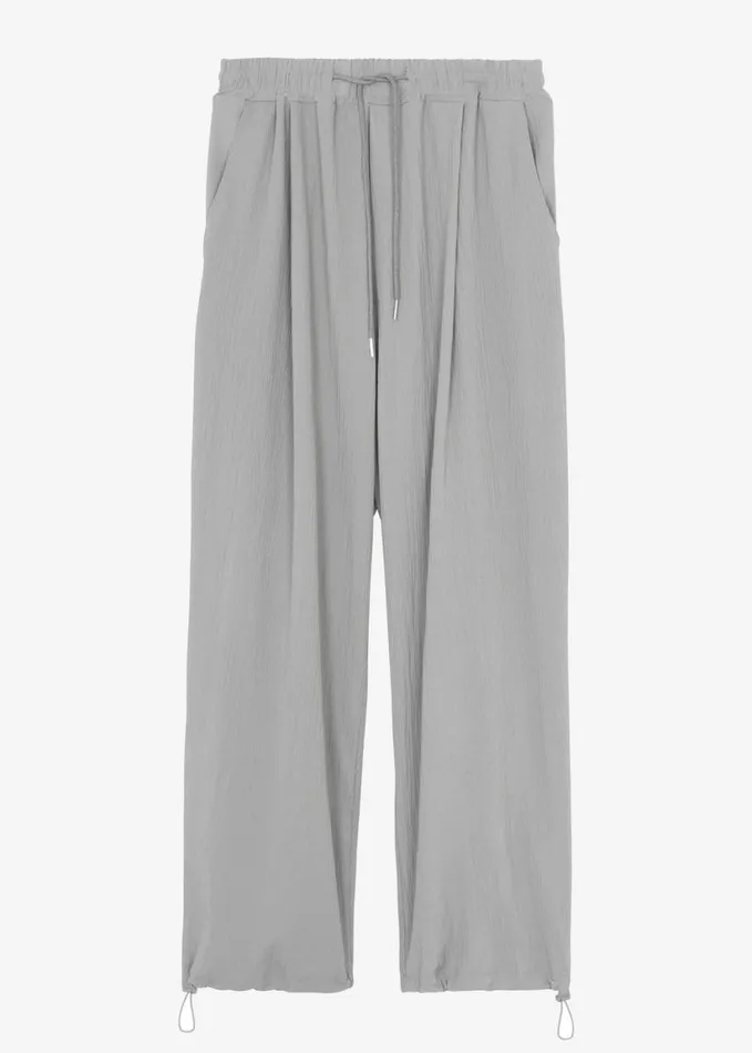 Clothing Men The Frankie Shop Eliott Crinkle Pants 8211 Grey