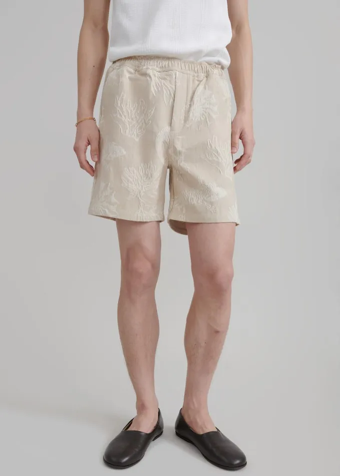 Clothing Men The Frankie Shop Samse Samse Sajabari Shorts 8211 Desert Fossil