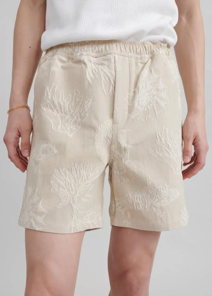 Clothing Men The Frankie Shop Samse Samse Sajabari Shorts 8211 Desert Fossil