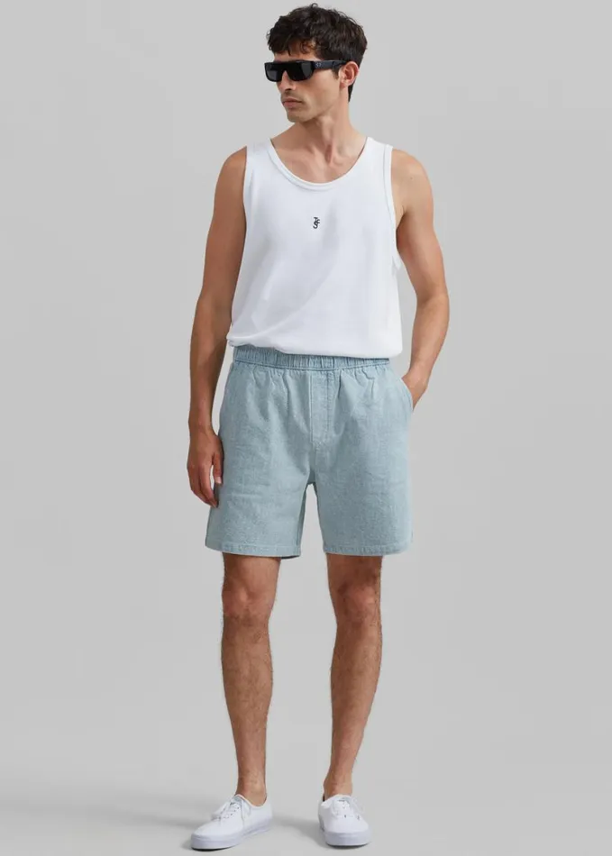 Clothing Men The Frankie Shop Samse Samse Sajabari Shorts 8211 Destructed Denim